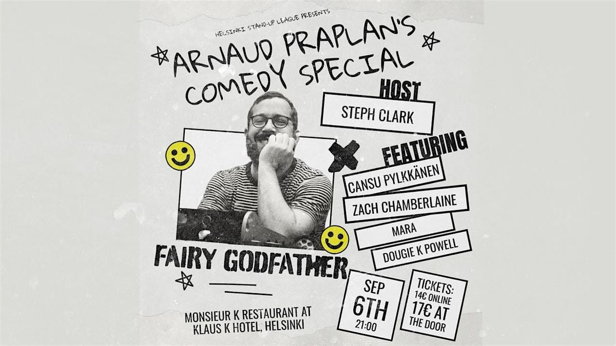 A Stand-Up Comedy Special starring Arnaud Praplan, 6 September | Event in Helsinki | AllEvents