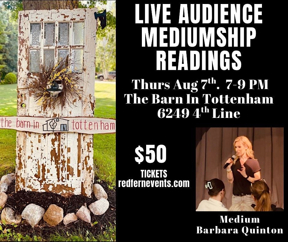 Live Audience Mediumship Readings, 7 August | Event in New Tecumseth | AllEvents