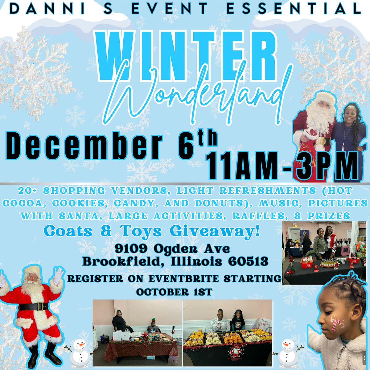 DANNI S. EVENT ESSENTIALS PRESENTS..WINTER WONDERLAND EVENT, 6 December | Event in Brookfield | AllEvents