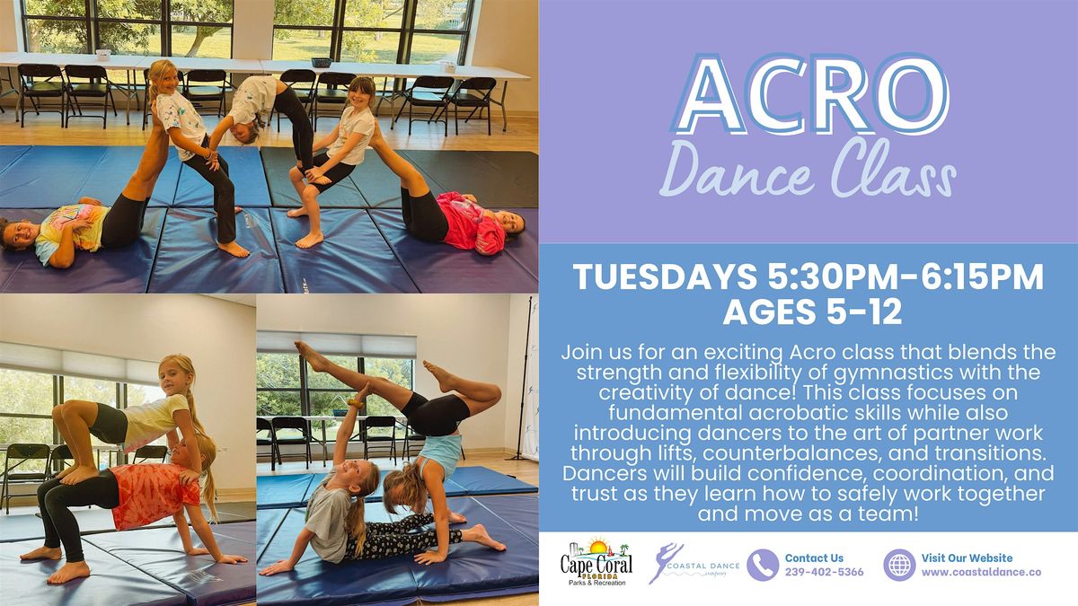 Acro Dance Class in Cape Coral for Ages 5-12 | Event in Cape Coral | AllEvents