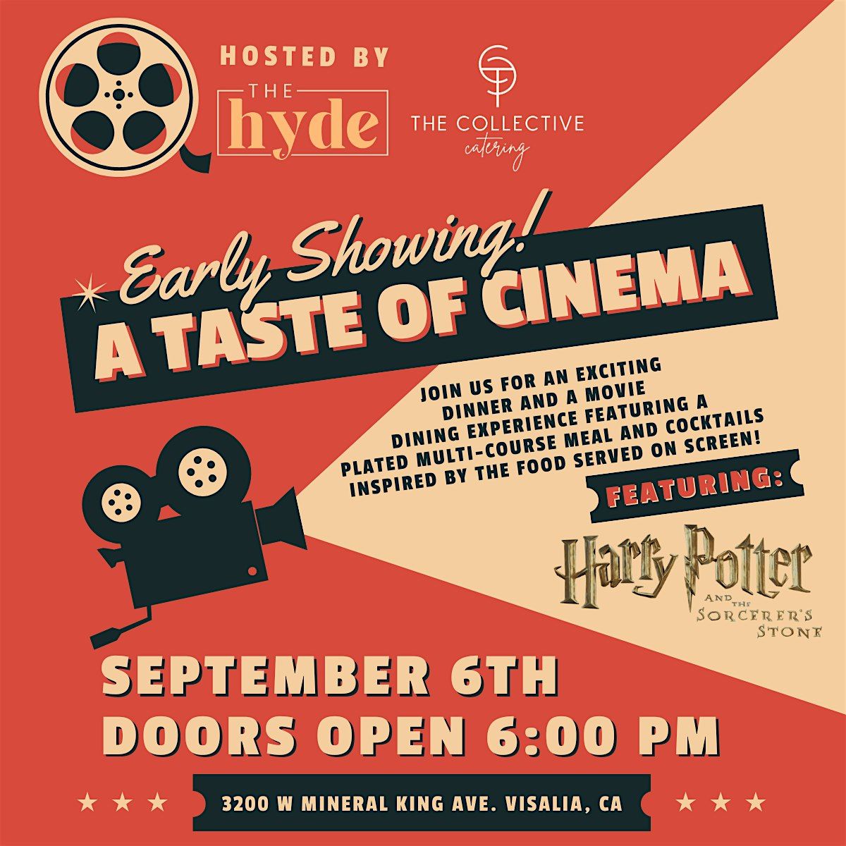 A Taste of Cinema: Harry Potter and the Sorcerer's Stone, 6 September | Event in Visalia | AllEvents