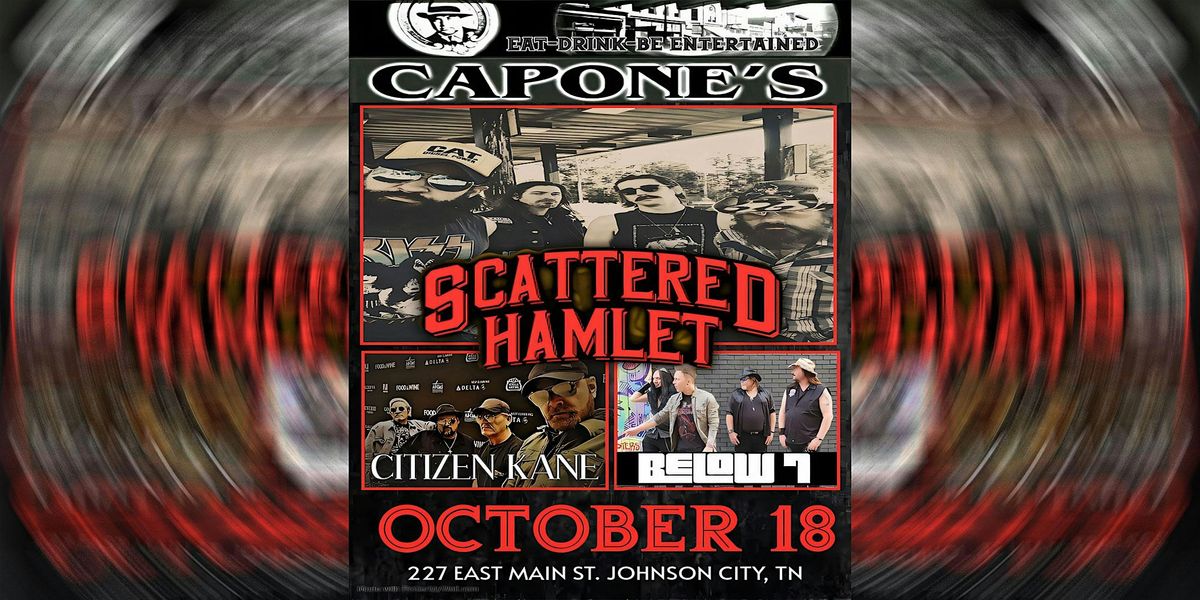 Scattered Hamlet | Citizen Kane | Below 7, 18 October | Event in Johnson City | AllEvents