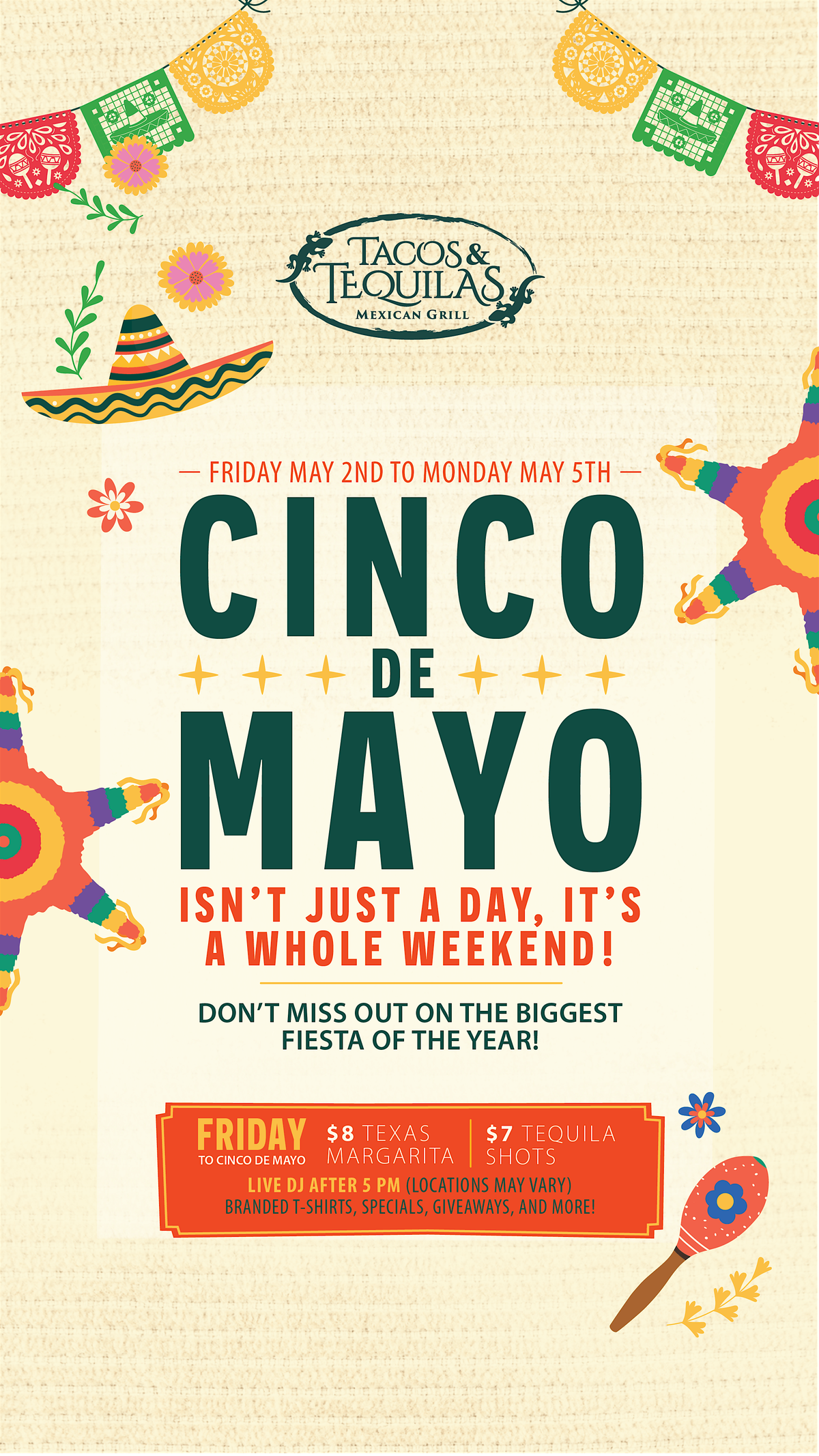 Cinco de Mayo Weekend Fiesta! | Event in Lawrenceville | AllEvents