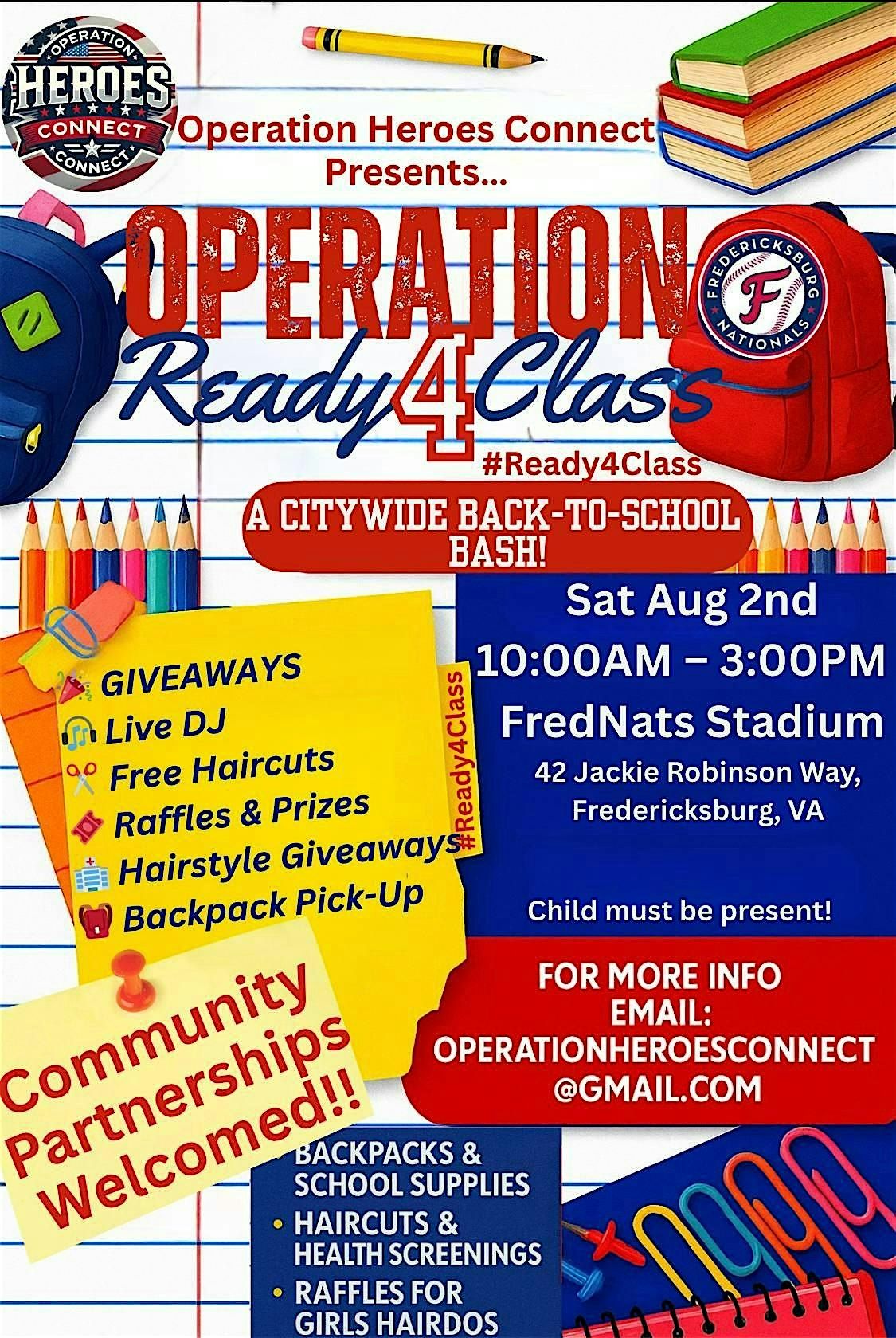 Operation Ready 4 Class, 2 August | Event in Fredericksburg | AllEvents
