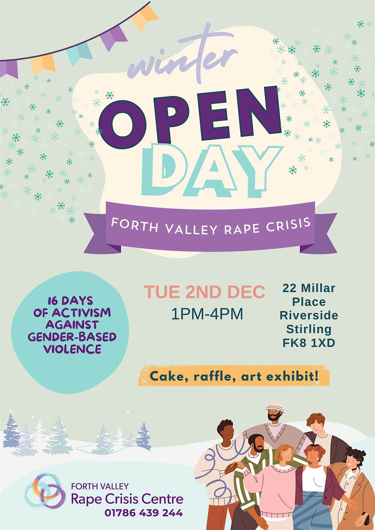 Forth Valley Rape Crisis Winter Open Day, 2 December | Event in Stirling | AllEvents