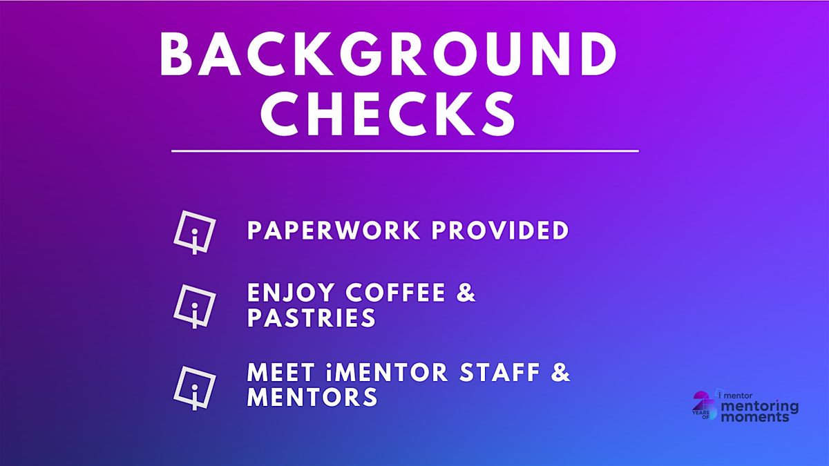 iMentor Chicago New Mentor Background Checks - August 16, 2025, 16 August | Event in Chicago | AllEvents