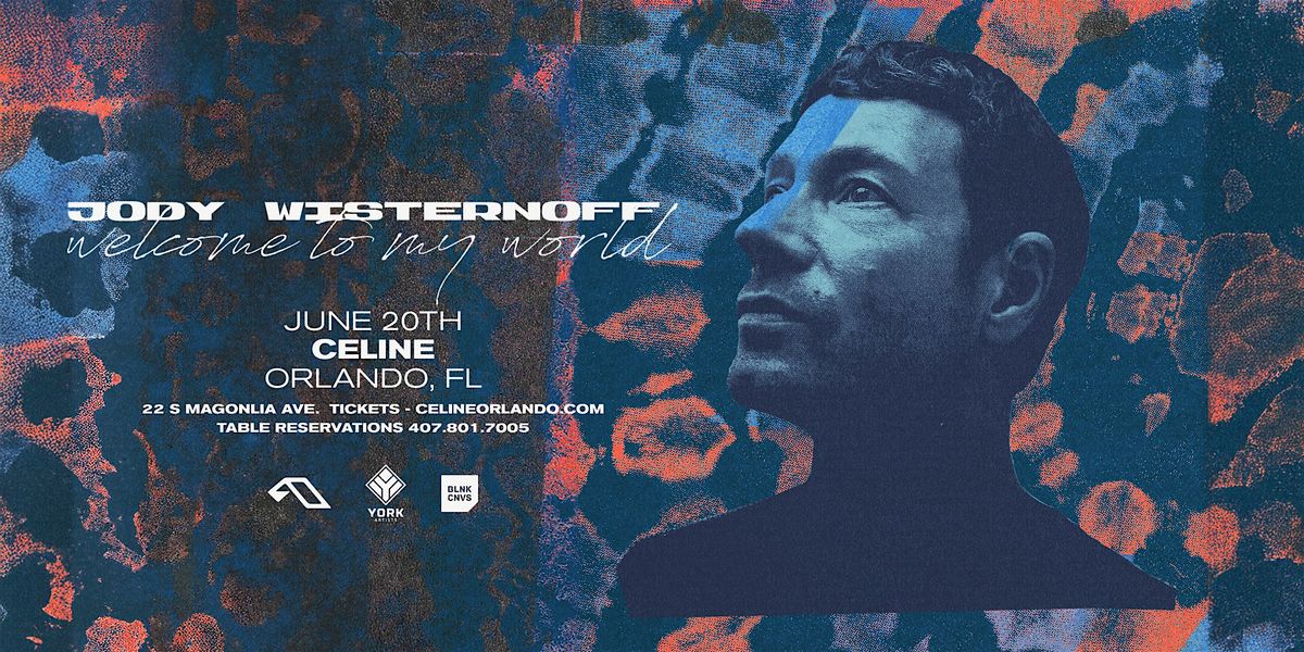 Jody Wisternoff Welcome to My World Tour | Fri 06.20.25, 20 June | Event in Orlando | AllEvents