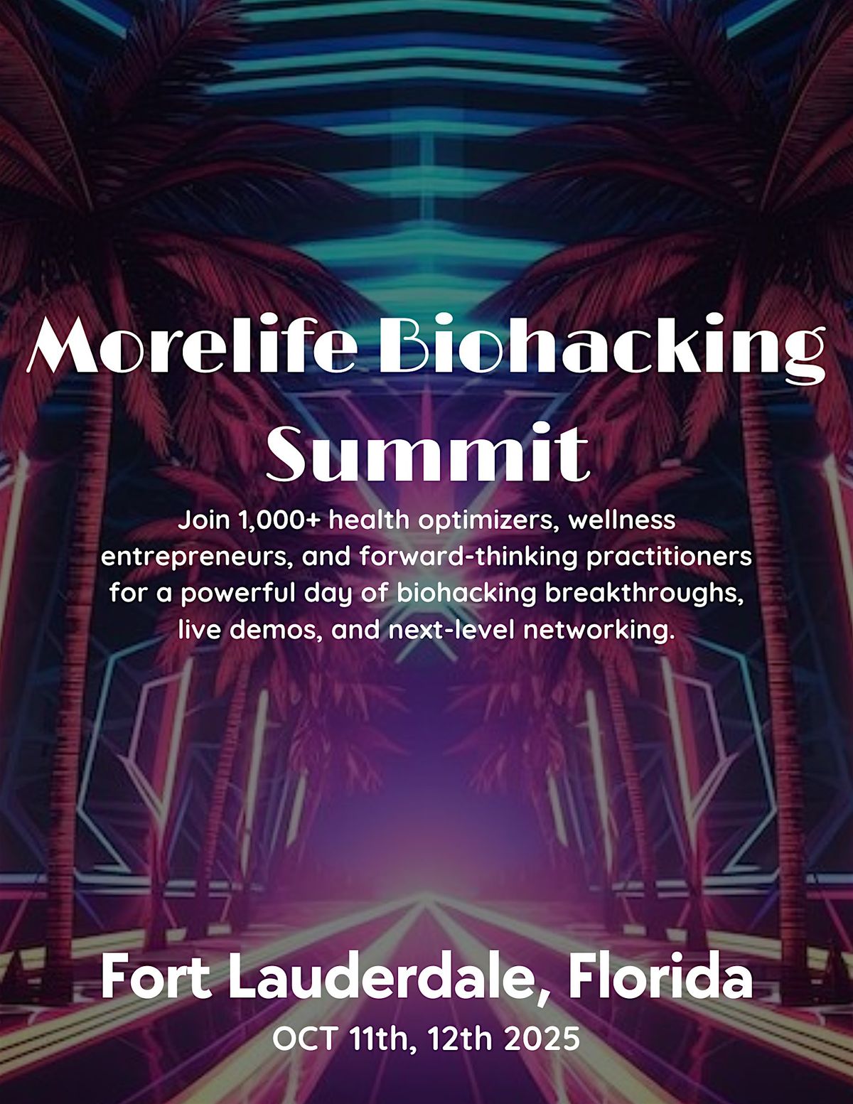Morelife Biohacking Summit, 11 October | AllEvents