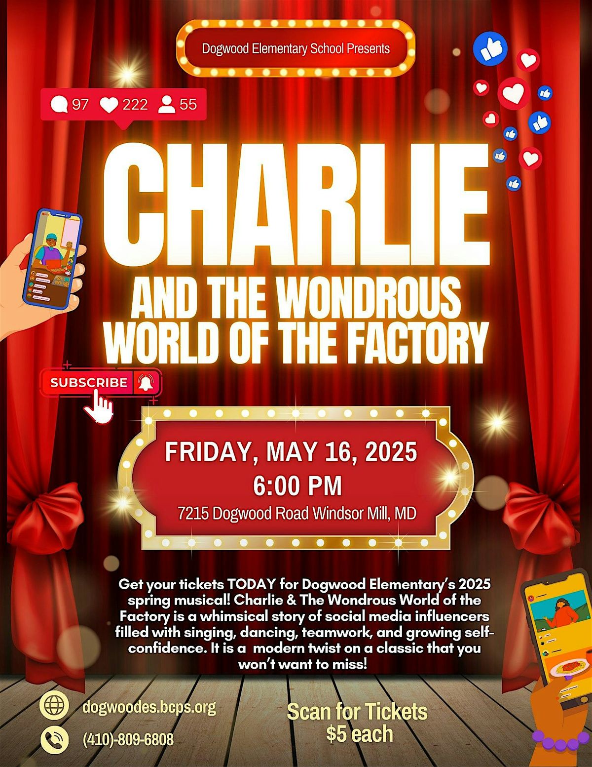Charlie and The Wondrous World of The Factory, 16 May | Event in Woodlawn | AllEvents