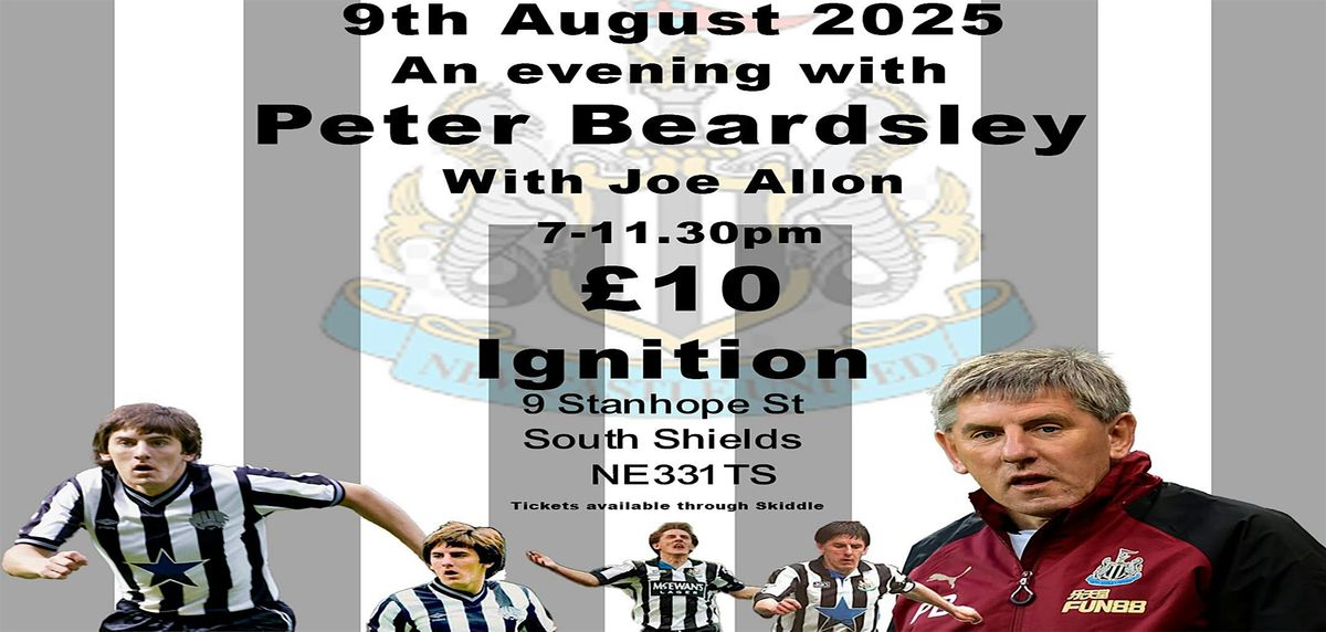 An evening with Peter Beardsley, 9 August | Event in South Shields | AllEvents