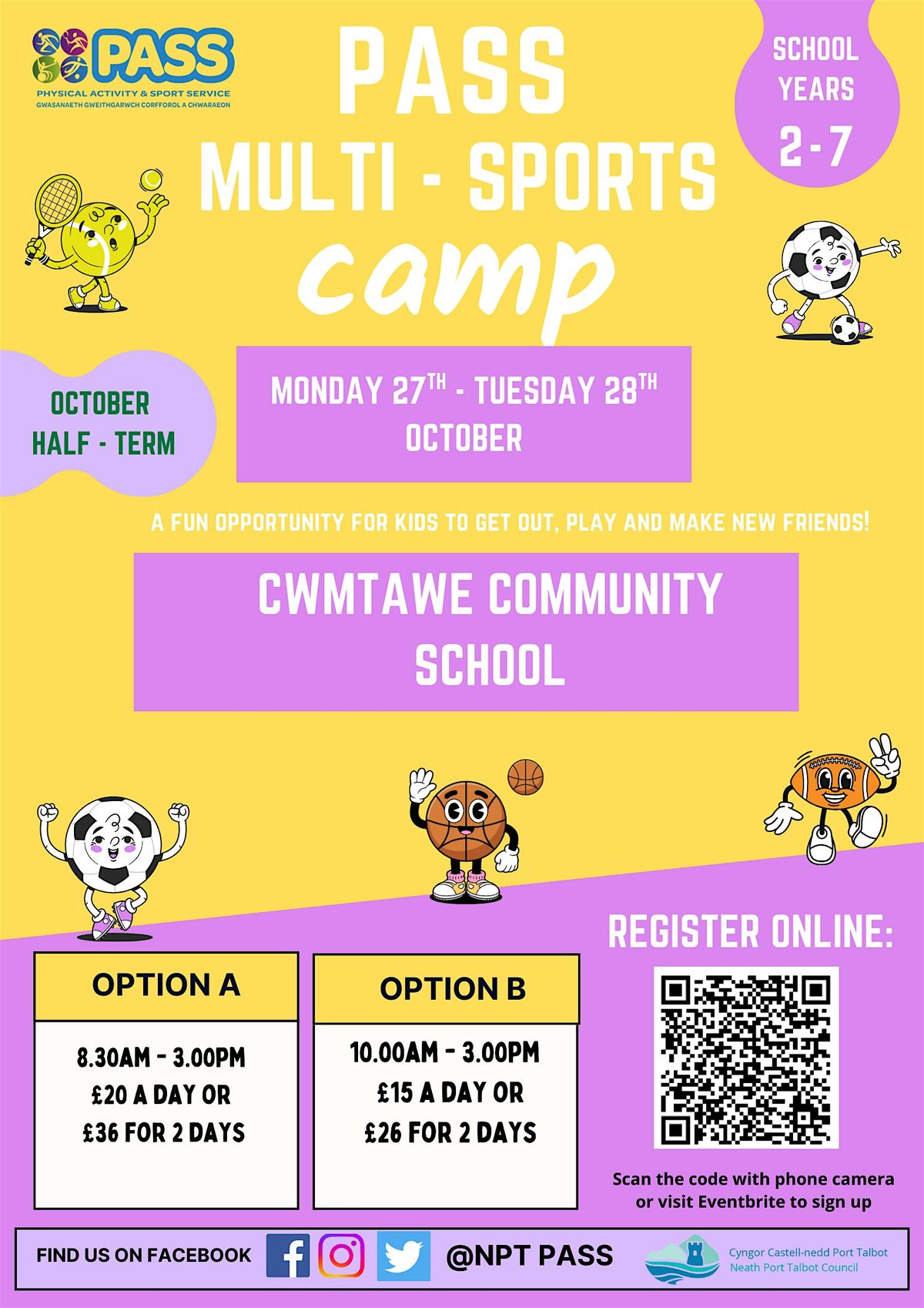 Cwmtawe October Half Term PASS Camp, 27 October | Event in Pontardawe | AllEvents