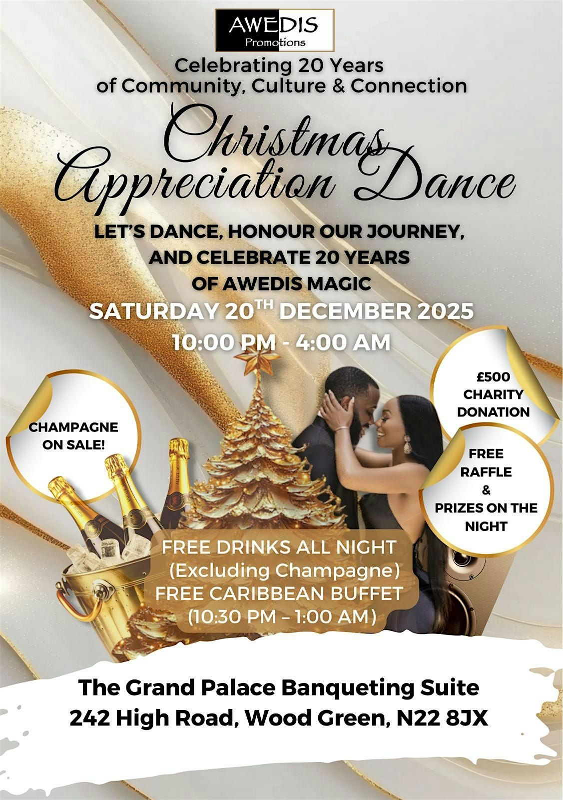 AWEDIS Cristmas Appreciation Dance 2025, 20 December | Event in Enfield | AllEvents