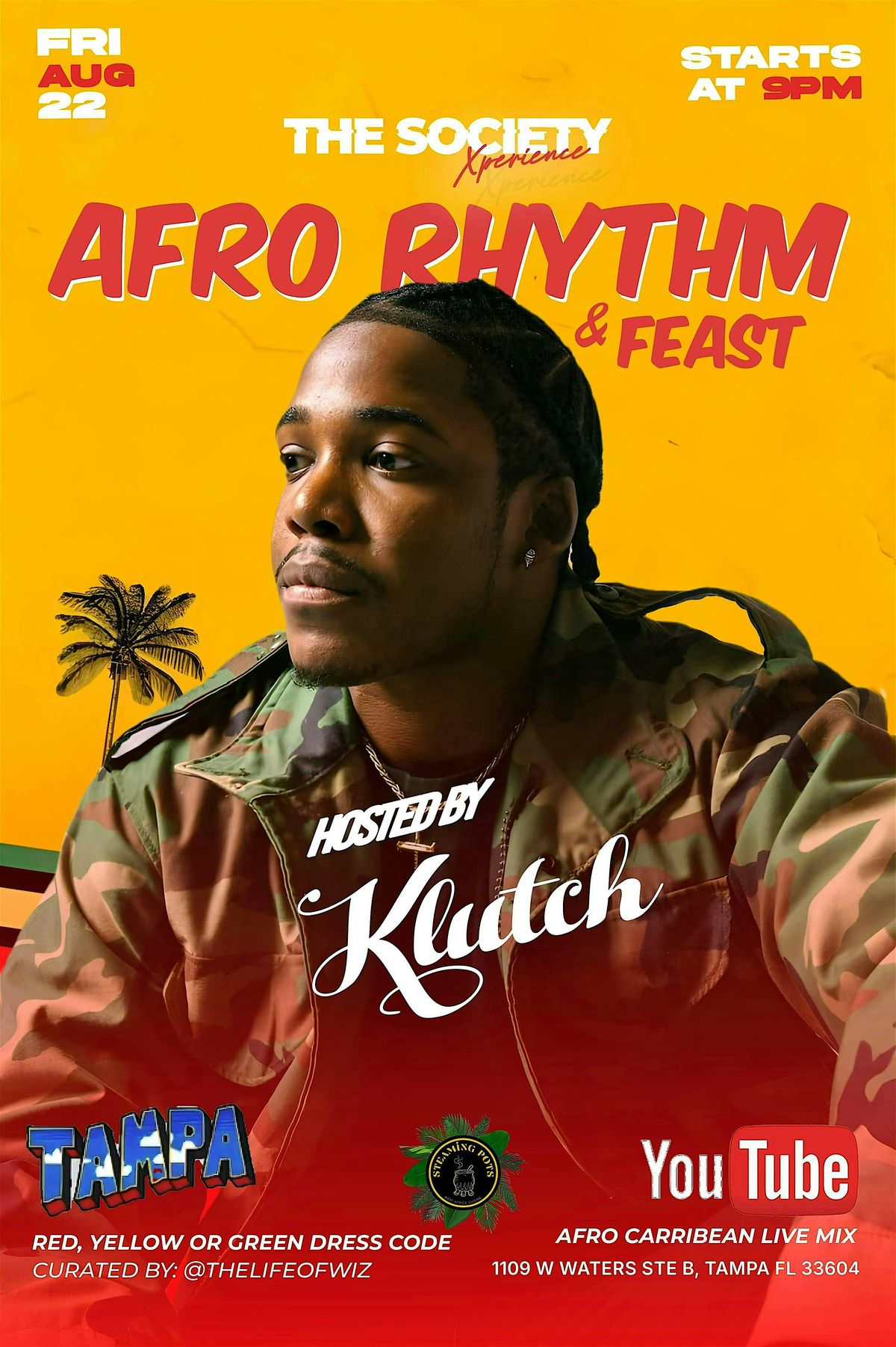 Afro Rhythm & Feast, 22 August | Event in Tampa | AllEvents