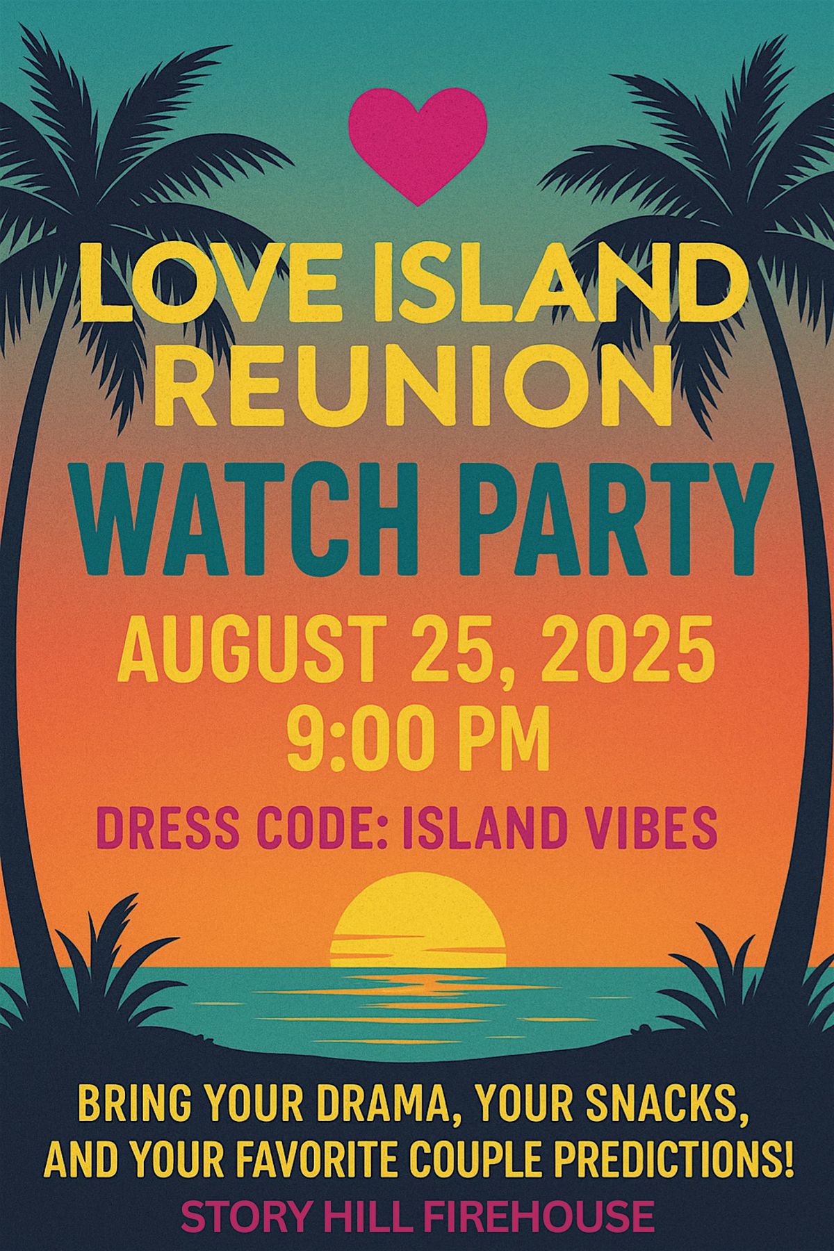 Love Island Reunion Watch Party, 25 August | Event in Milwaukee | AllEvents