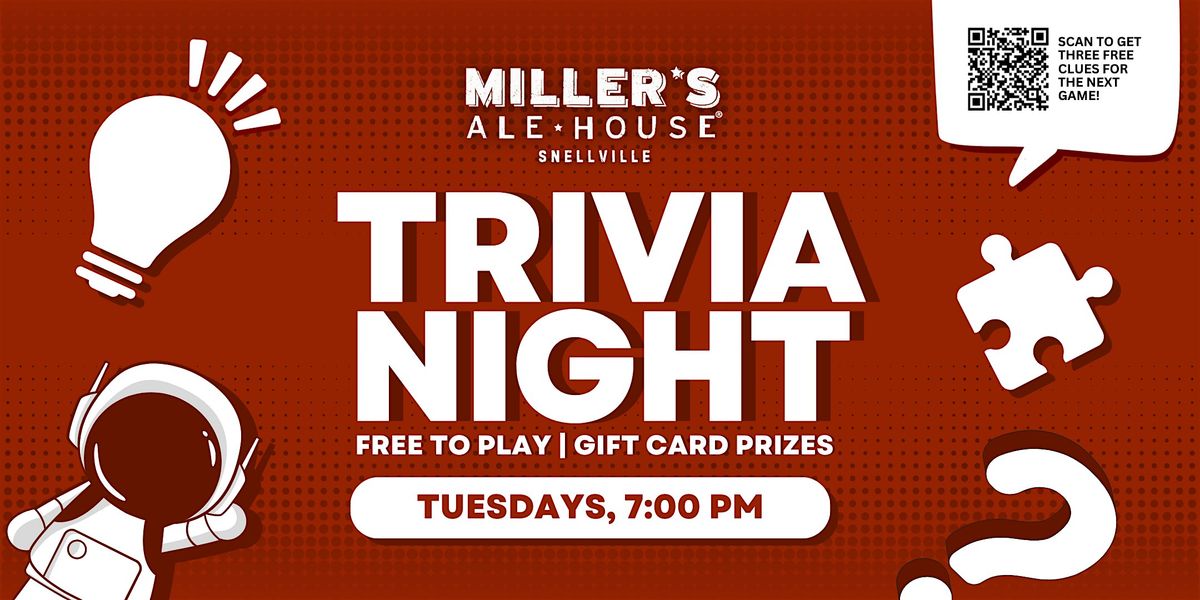 Trivia Night at Miller's Ale House - Snellville | Event in Snellville | AllEvents