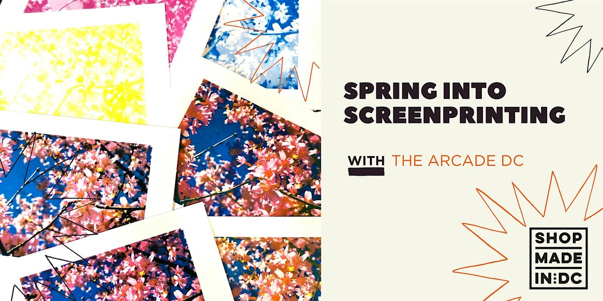 Spring into Screenprinting w/ The Arcade, 18 May | Event in Washington | AllEvents