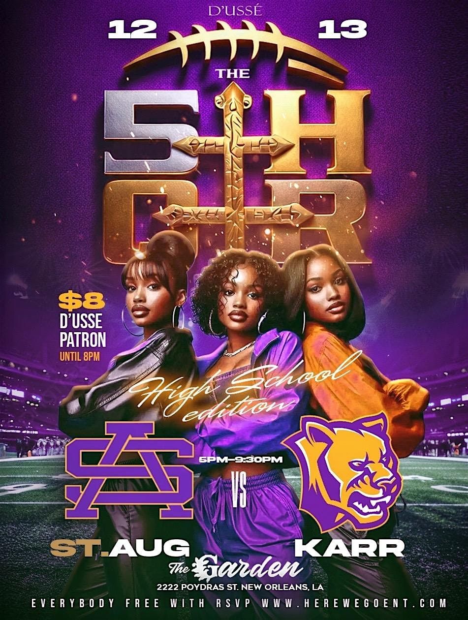 THE 5TH QUARTER ST. AUG vs KARR AFTER GAME ALUMNI PARTY SPECIAL EDITION, 13 December | Event in New Orleans