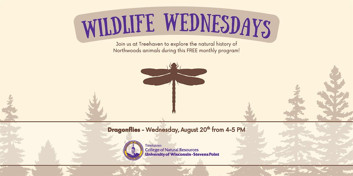 Wildlife Wednesday at Treehaven: Dragonflies, 20 August | Event in Tomahawk | AllEvents