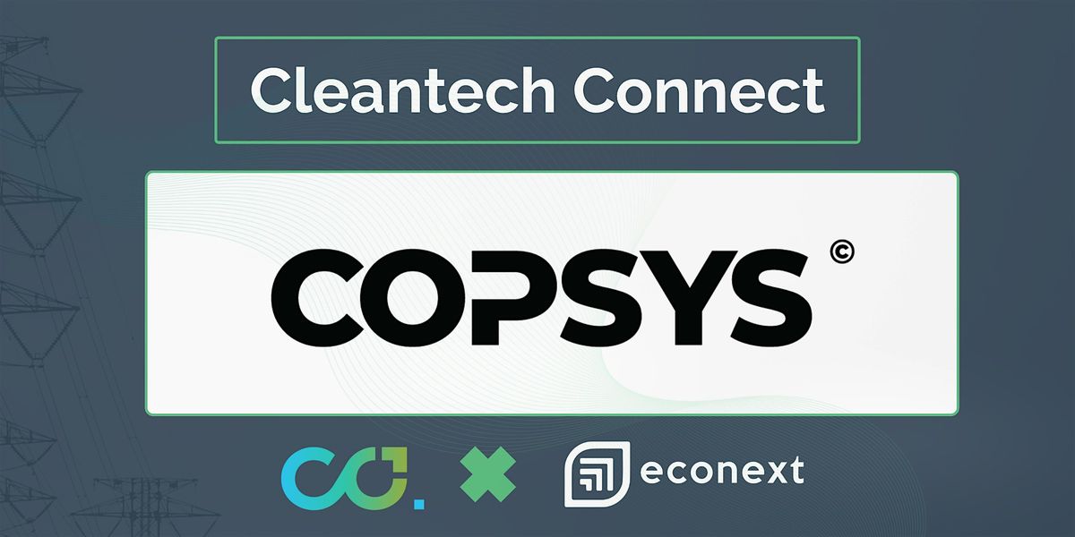 Cleantech Connect - Featuring Copsys, 27 November | Event in St. John's | AllEvents