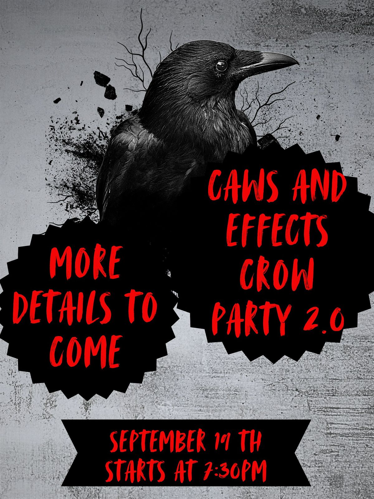 Crow Party Caws and Effects, 19 September | Event in Jacksonville | AllEvents