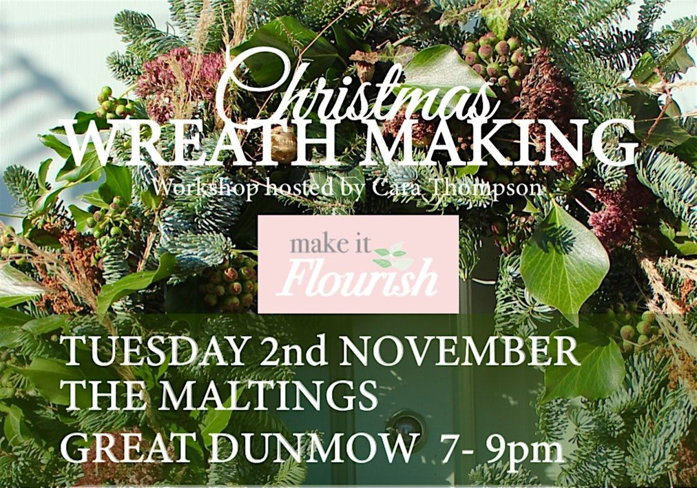 Christmas Wreath Making Workshop, 2 December | Event in Great Dunmow | AllEvents