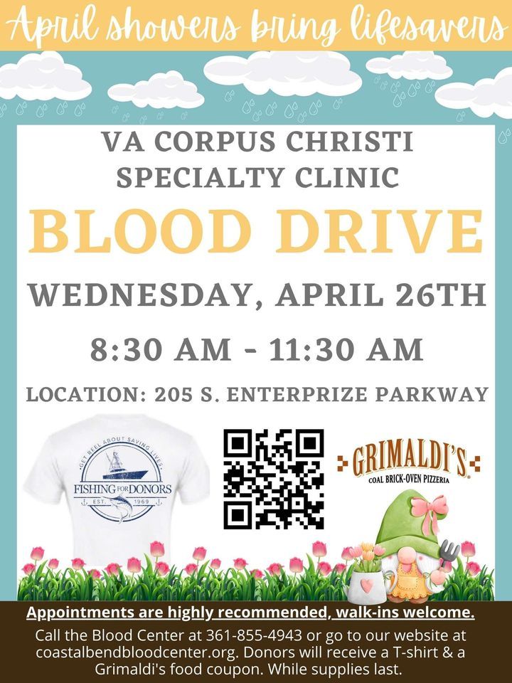 Blood Drive at VA Corpus Christi Specialty Clinic, VA Corpus Christi