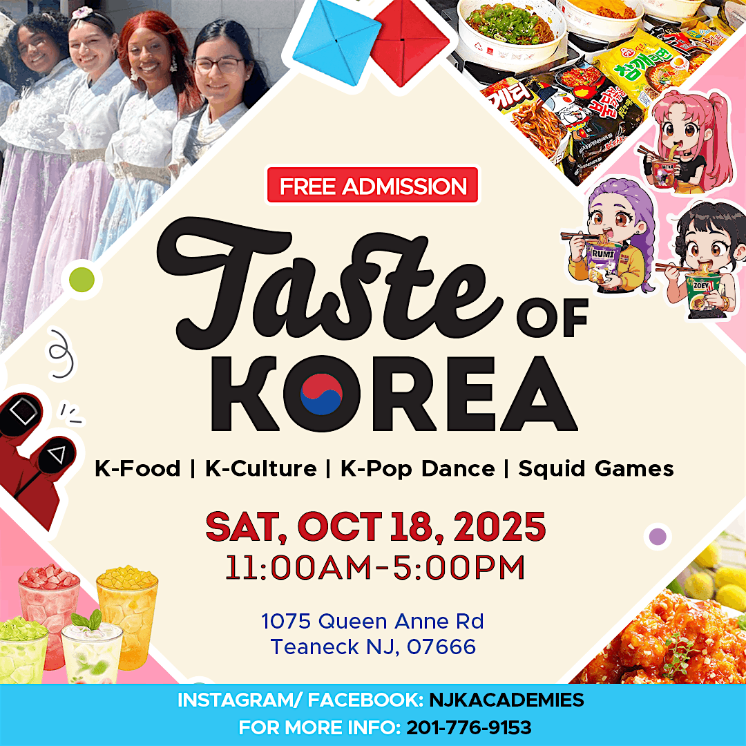 Taste of Korea Teaneck, 18 October | Event in Teaneck | AllEvents