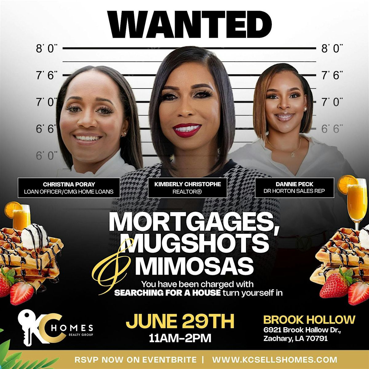 Mortgages, Mugshots, & Mimosas, 29 June | Event in Zachary | AllEvents