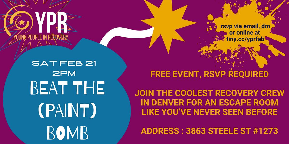 Beat the (paint) Bomb - YPR - Denver, CO, 21 February | Event in Denver | AllEvents
