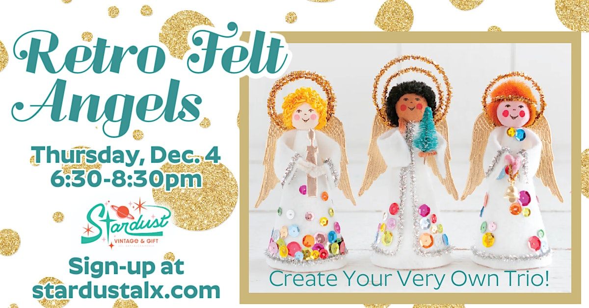 Retro Felt Angels Workshop, 4 December | Event in Alexandria | AllEvents