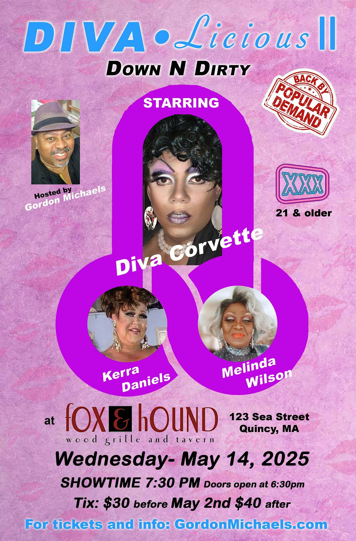 DIVA*Licious II - Down N Dirty, 14 May | Event in Quincy | AllEvents