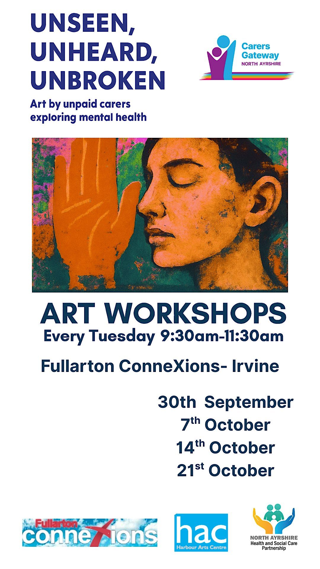 Unseen, Unheard, Unbroken- Carers art workshops | Event in Saltcoats | AllEvents