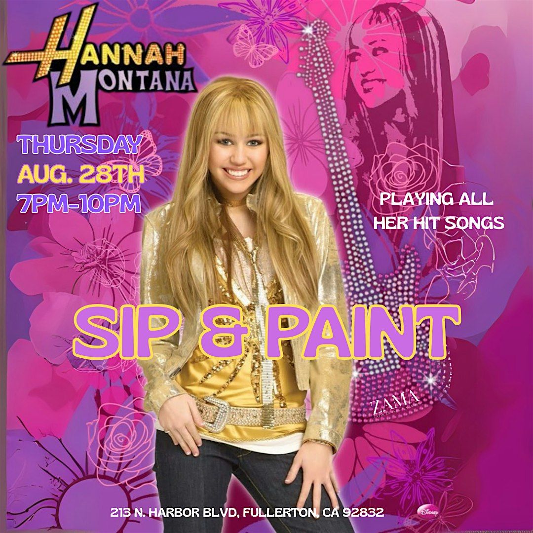 Hannah Montana Sip & Paint, 28 August | Event in Fullerton | AllEvents