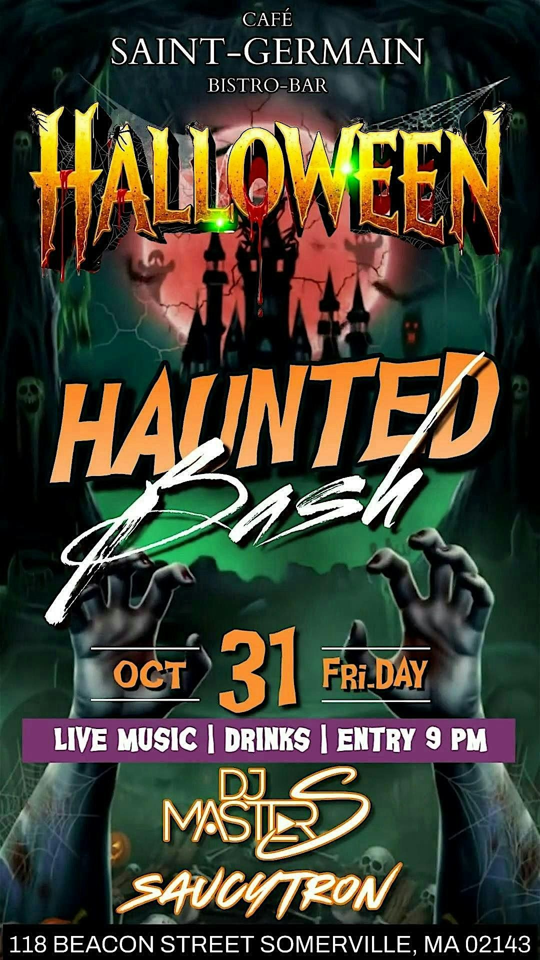 Halloween Haunted Bash!, 31 October | Event in Somerville | AllEvents