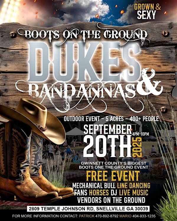 Boots On The Ground, 20 September | Event in Snellville | AllEvents