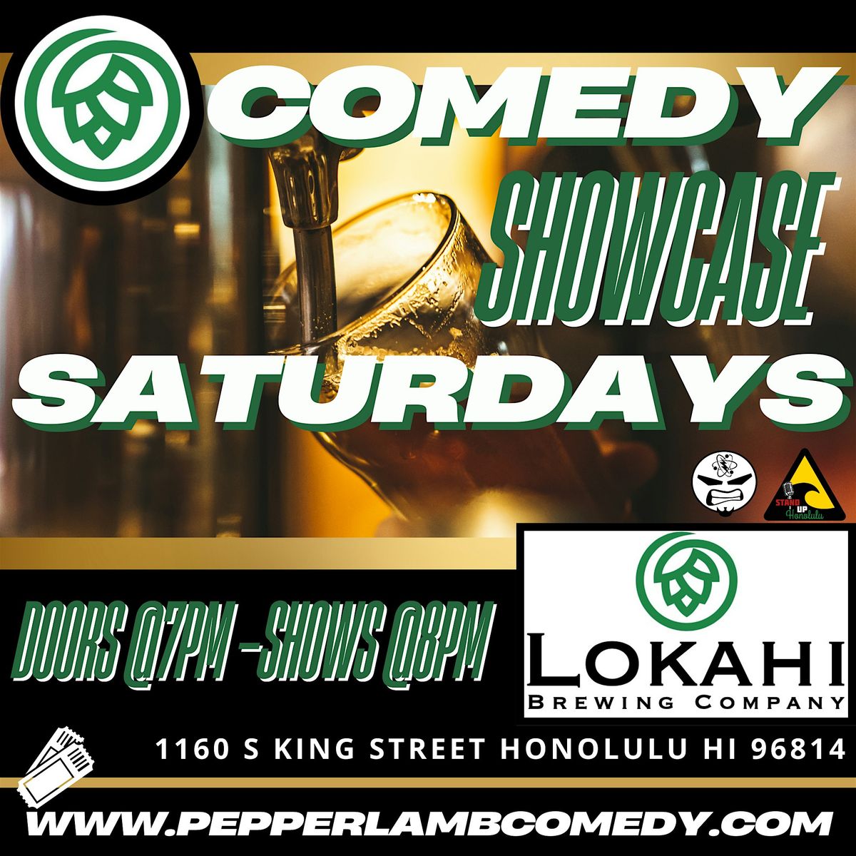 Comedy Showcase Saturdays - MAY 10th - Lokahi Brewery, 10 May | Event in Honolulu | AllEvents