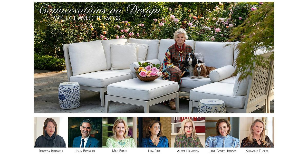 Conversations on Design with Charlotte Moss, 24 September | Event in Charlottesville | AllEvents