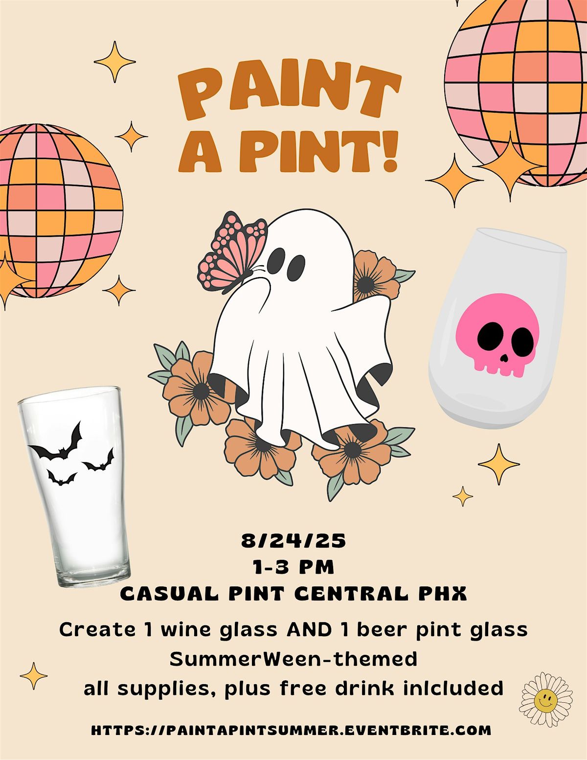 Paint a Pint (and wine glass)- Summerween Style at Casual Pint!, 24 August | Event in Phoenix | AllEvents