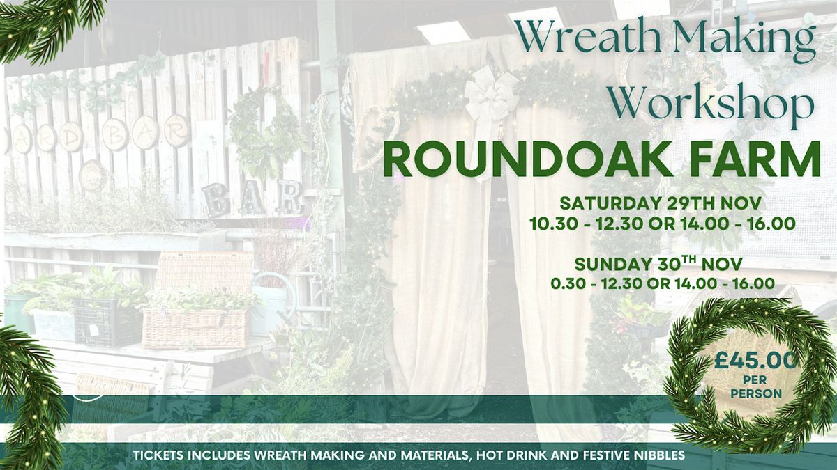 Christmas Wreath Making at Roundoak, 29 November | Event in Sutton Valence | AllEvents
