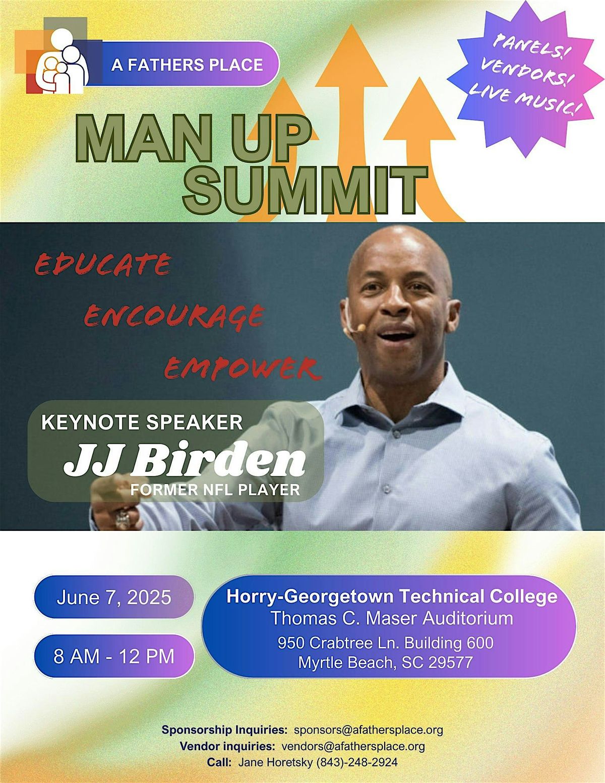 Man Up Summit-Celebrating 25 Years!  Presented by A Fathers Place, 7 June | Event in Myrtle Beach | AllEvents