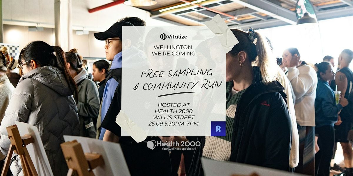 Vitalize & Health 2000 Willis Street - Community Run & Sampling, 25 September | Event in Wellington