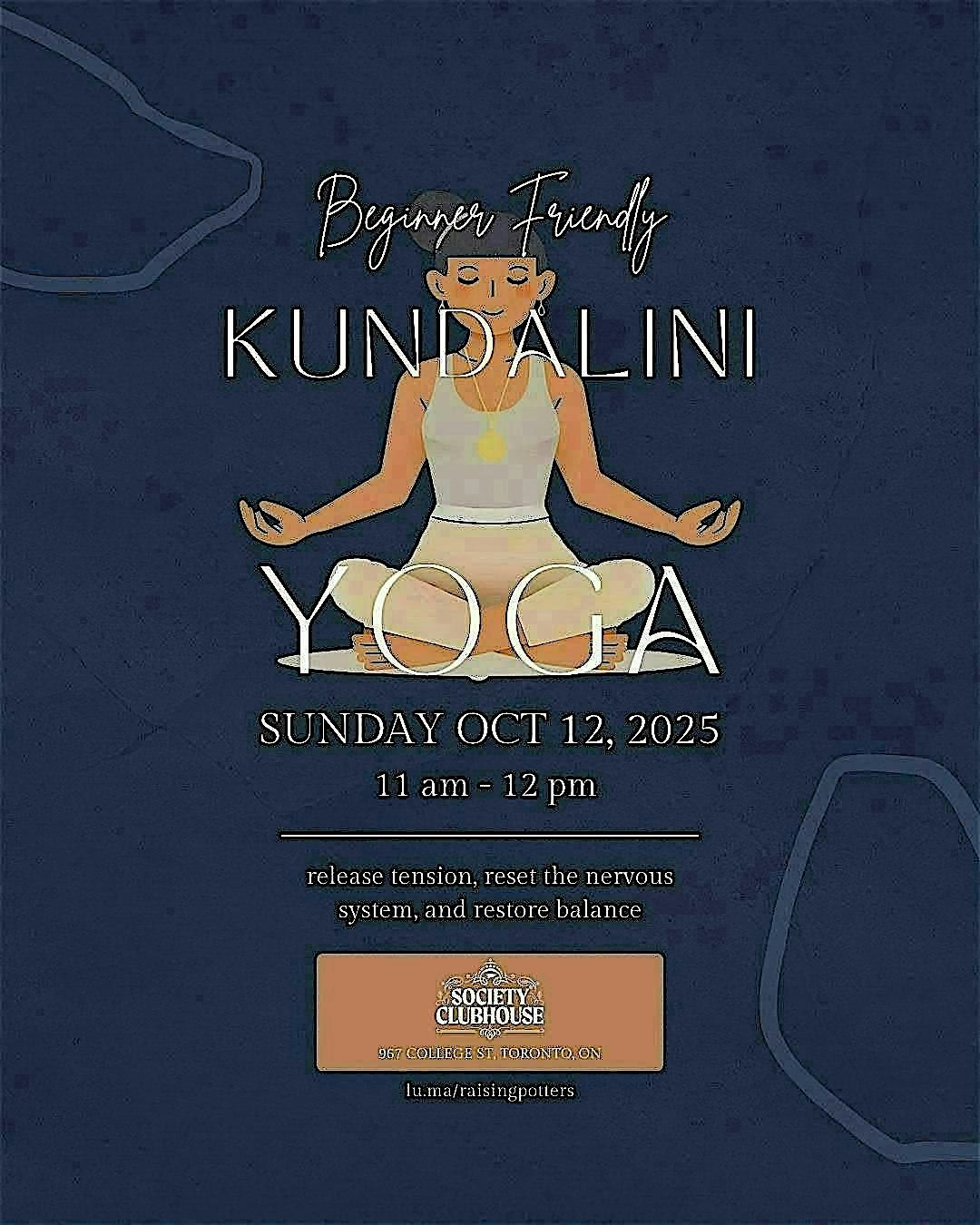 Beginner Friendly Kundalini Yoga, 12 October | Event in Toronto | AllEvents