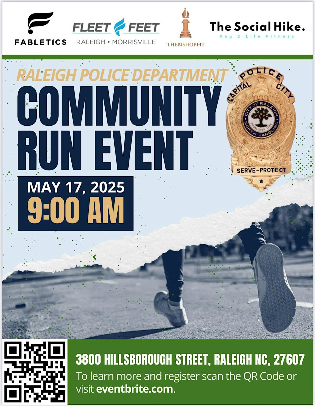 Raleigh Police Department Community Run/Walk Event, 17 May | Event in Raleigh | AllEvents