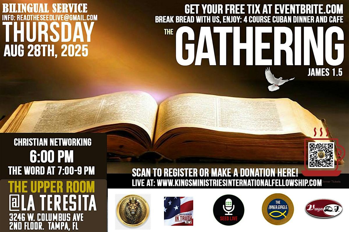 THE GATHERING CHRISTIAN WORD & NETWORKING @ THE UPPER ROOM, 28 August | Event in Tampa | AllEvents