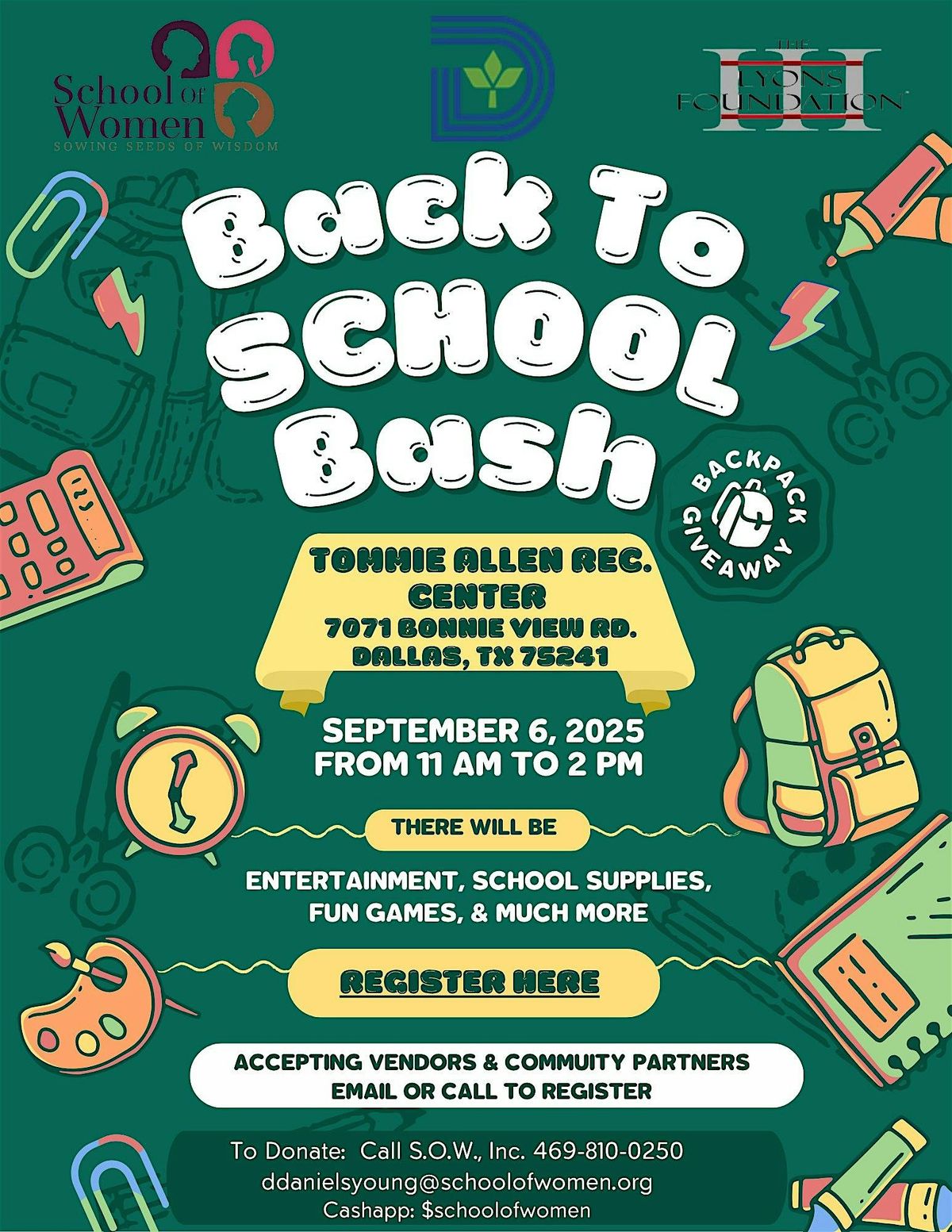 Back to School Bash, 6 September | Event in Dallas | AllEvents