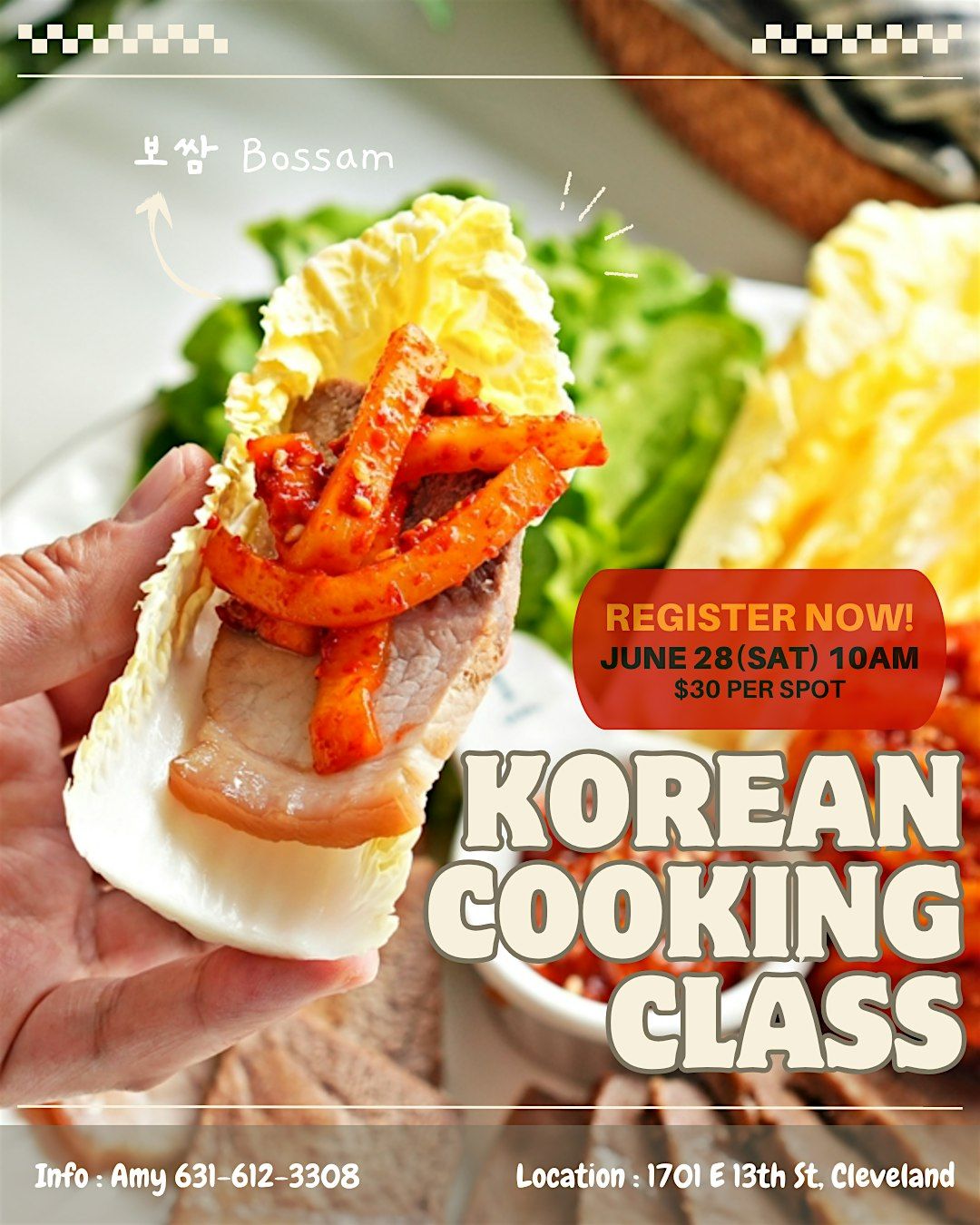 Korean Cooking Class: Bossam & Fresh Kimchi!, 28 June | Event in Cleveland | AllEvents