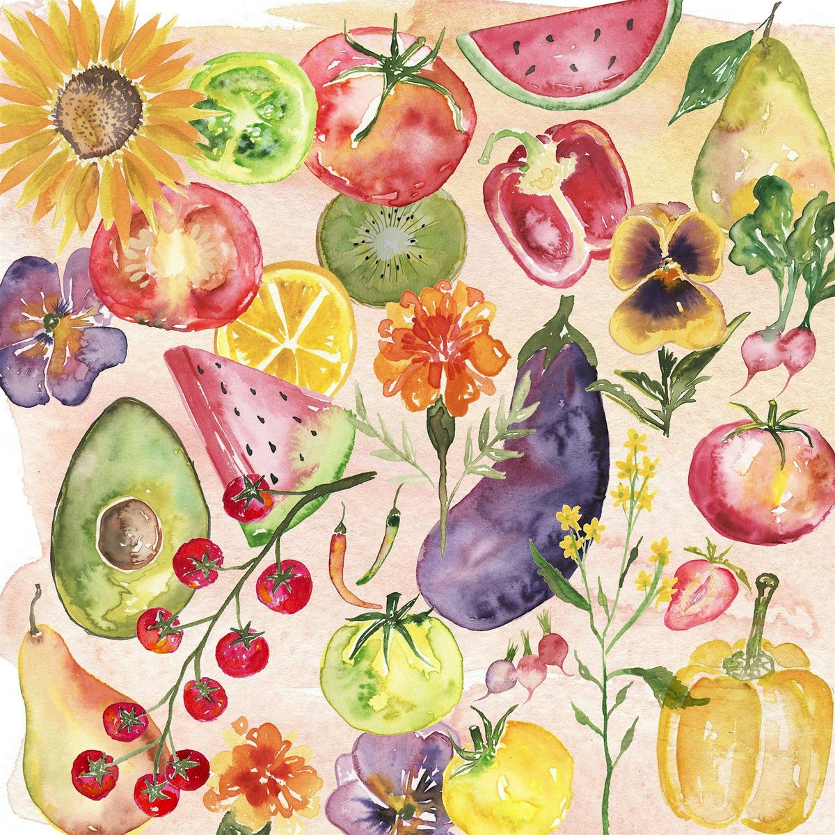 Feast & Floral Watercolor Party, 17 May | Event in Redwood City | AllEvents