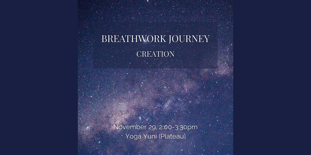 Breathwork Journey: Creation, 29 November | Event in Montréal | AllEvents