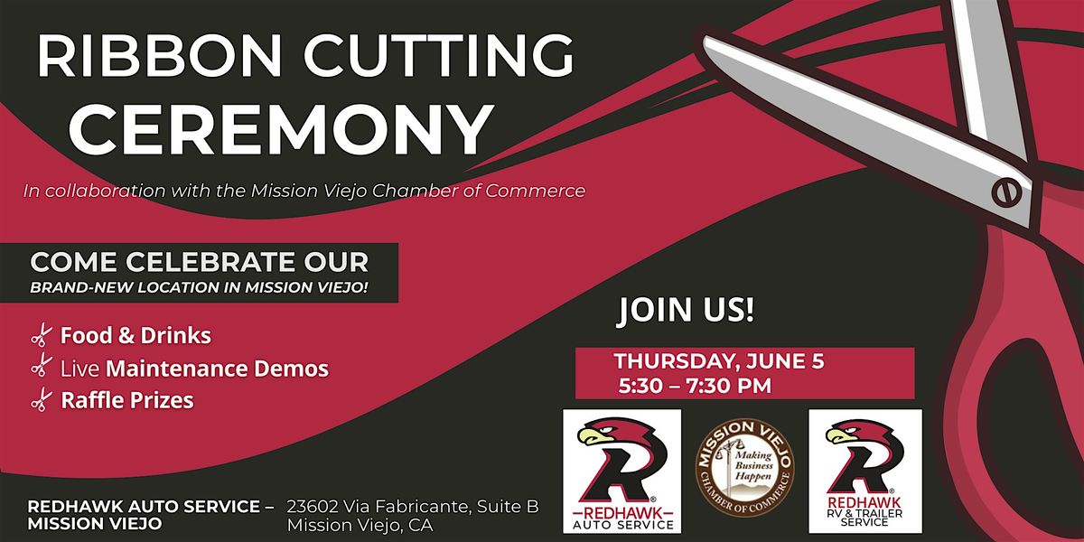 Red Ribbon Cutting Ceremony at Redhawk Auto Service (Mission Viejo ...