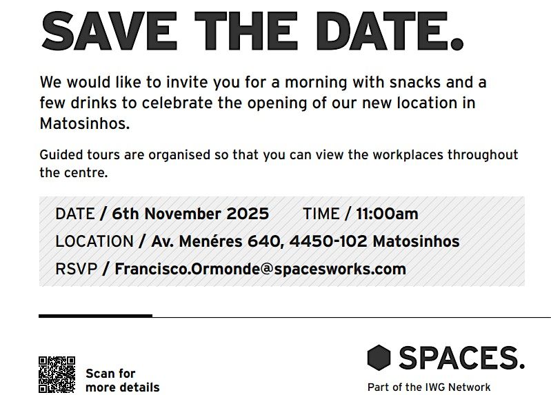 Spaces Matosinhos, 6 November | Event in Matosinhos | AllEvents
